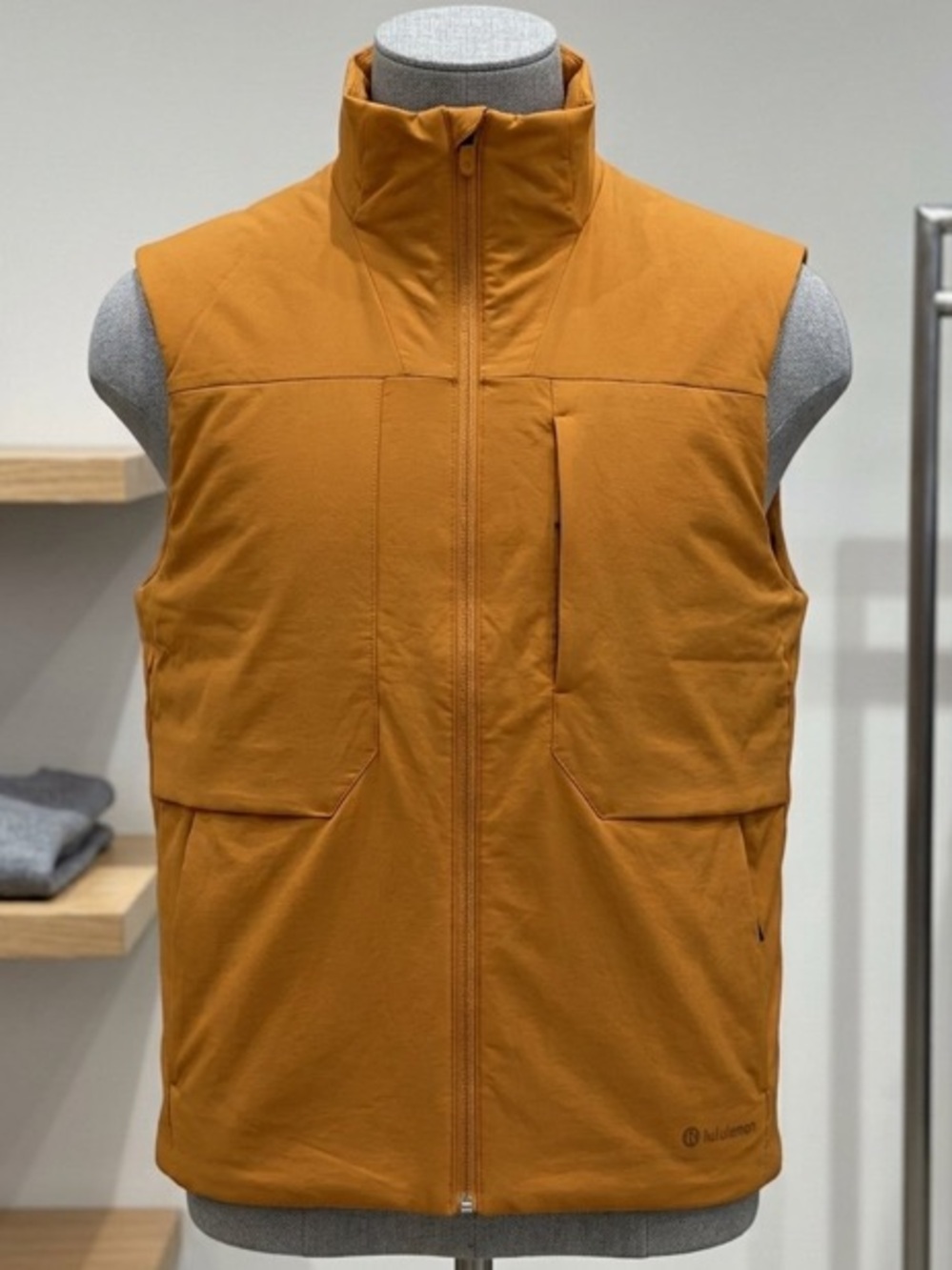 Lululemon Autumn Orange Insulated Hiking Vest XXL